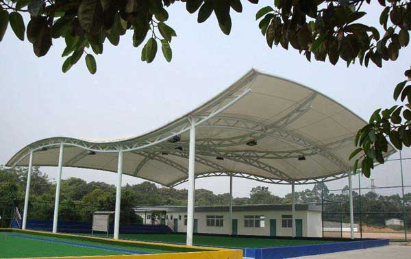 浙江杭州星野花苑北區(qū)、光明小區(qū)修建電動自行車膜結構停車棚工程